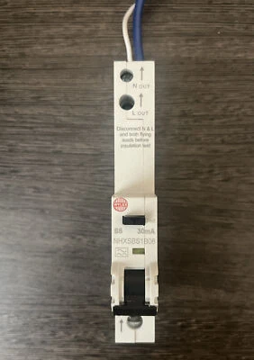 Wylex RCBO 6A TYPE B - NHXSBS1B06 - Brand New • £15.95