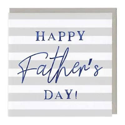 £1.57 • Buy Blue Typography Happy Father's Day Card By Whistlefish - Pier Paper Co.