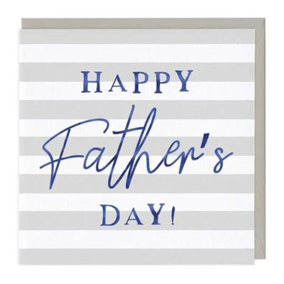 £1.57 • Buy Blue Typography Happy Father's Day Card By Whistlefish - Pier Paper Co.