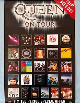 Queen On Tour Original Promo Poster 76cm X 51cm Rare • £14.99