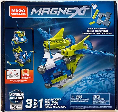 *BRAND NEW* Mega Construx Magnext 3-in-1 Mag-Rockets Building Bloks Toy 6+ 56pcs • $11.50