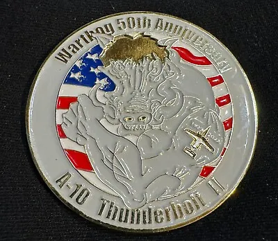 A-10 Thunderbolt II  Warthog  2 Inch 50th Anniversary Challange Coin(s) • $10