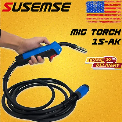 10FT/15FT 250A MB15 15AK MIG Welding Gun Torch Replacement Euro Connection • $48.88