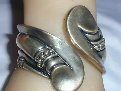 Vintage Taxco Mexico Hl- Hilario Lopez Sterling Clamper Bracelet! • $149