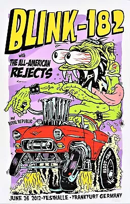 $109.20 • Buy Blink 182 Concert Poster Frankfurt 2012 Frank Kozik