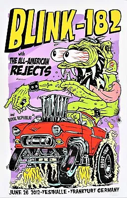 Blink 182 Concert Poster Frankfurt 2012 Frank Kozik • $159.25