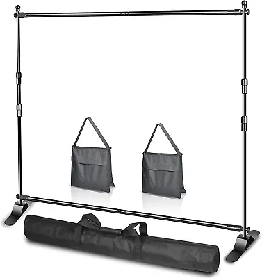 10 X 8Ft W X H Photo Backdrop Banner Stand - Adjustable Telescopic Tube Trade • $130.99