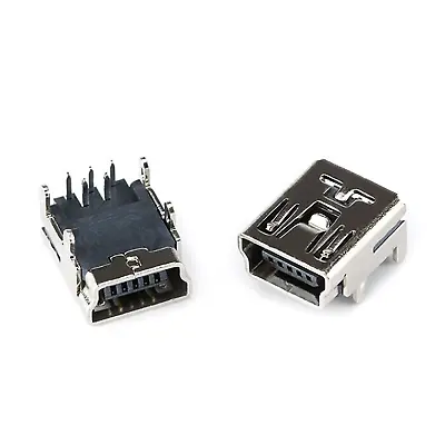 Mini USB Type B Female Socket 5 Pin Right Angle DIP Jack Connector • $1.99