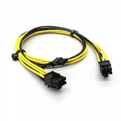£3.95 • Buy PCI-E GPU 6 To 8 Pin To 6+2-pin(6-pin/8-pin) 70cm Long PCIE Power Cable For GPU 