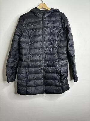 Eddie Bauer Goose Down Full Zip Parks Jacket Women’s Size Medium Black • $18.99