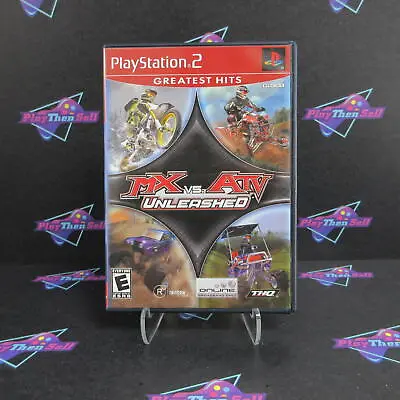 MX Vs ATV Unleashed PS2 PlayStation 2 Greatest Hits - Complete CIB • $17.95