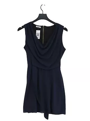 Wal-G Women's Midi Dress M Blue 100% Polyester Sleeveless Midi Round Neck A-Line • £11.60