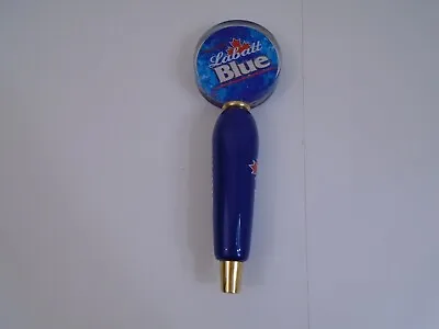 Beer Tap Handle Labatt Blue Wood And Acrylic Round Top • $16.99