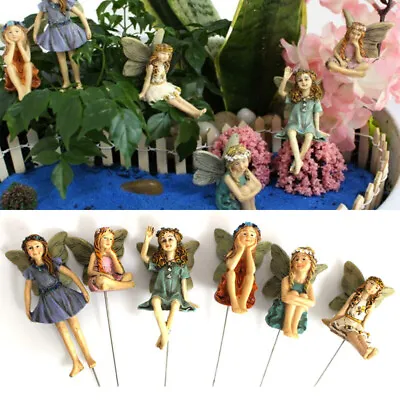 6PCS Garden Miniature Fairies Accessories Fairy Figurines Garden Yard Decor • £11.17