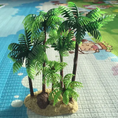 14cm Palm Trees Coconut Tree Model For Miniature Garden Train Railroad Scenery • £6.29