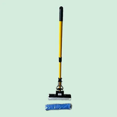 Sponge Mop Super Absorbent Cleaning Laminate Floor Telescopic Sponge Handle • £11.90