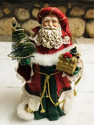 VTG Midwest Importers Santa Figurine Holding Books Paper Mache • $25.99