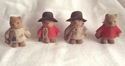 £10 • Buy Four Vintage Miniature Paddington Bears.  Cute Teddy Bears. 6cm Tall