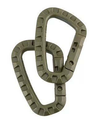 £3.99 • Buy Tactical Carabinas PAIR Black Green Coyote Bushcraft Camping Equipment Military