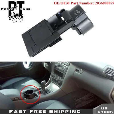 Center Console Cup Holder Blk For Mercedes Benz W203 C320 C240 C230 2036800879 • $17.29