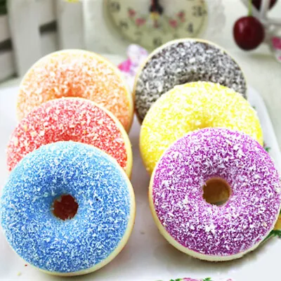 $11.57 • Buy Squishy Squeeze Stress Reliever Soft Colourful Doughnut Scented Slow Rising 6 Cm