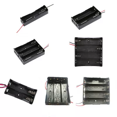 1 2 3 4 X 18650 Serial/Parallel Battery Holders Case Box Connector W/ Wire Leads • £3.12