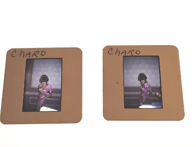 Charo Singer/ Actress  2 Photo 35mm Slides • $68.28