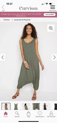 £0.99 • Buy Curvissa Plus Size Harem Jumpsuit Size 22