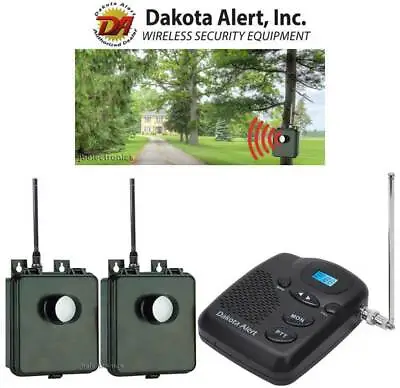 Dakota Alert Murs Bs Kit 2 Wireless Motion Sensors Driveway Security Alarm New  • $299.98