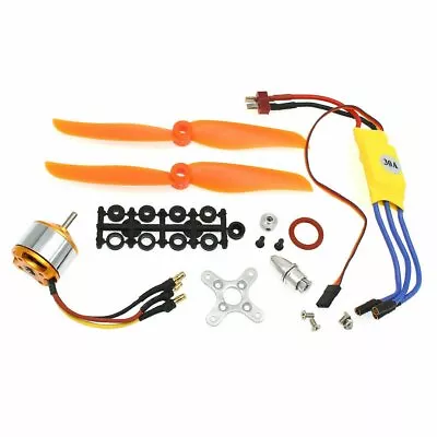 New A2212-6T Brushless Motor 2200kv + 30A ESC+Mount Fits RC Plane Helicopter US • $17.67