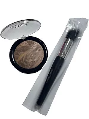 Laura Geller Balance N Glow Foundation 9g Shade Medium & Powder Brush Set • £29.95