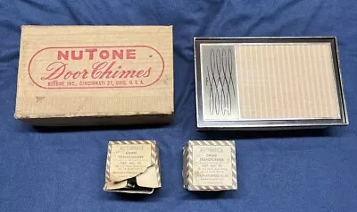 2-Vintage NuTone Door Chime Mid-Century Modern L-12N & 2 Chime Transformers #30 • $82