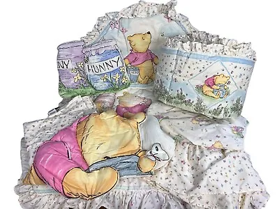 Vintage 90s Red Calliope Disney Classic Pooh Nursery Bedding Set Comforter 8 Pc • $165