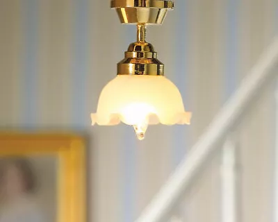 £7.99 • Buy 1/12 Scale Dolls House Emporium Large Tulip Ceiling Light 12V 7044