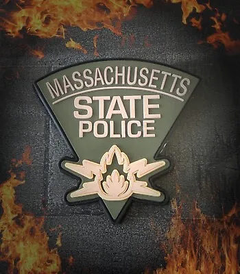 Massachusetts State Police Fire Investigation Unit PVC Hook And Loop Patch • $12.99