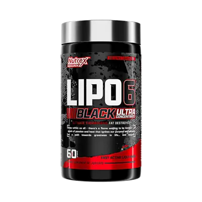 Nutrrex Supplement Lipo-6 Black UC The Ultimate Thermogenic Fat Destroyer 60ct • $21.99