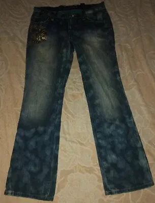 £2.45 • Buy DKNY Low Rise Jeans Boot Cut Juniors Size 9 Used