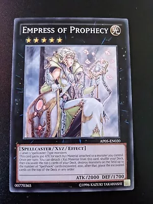 Empress Of Prophecy AP05-EN020 Common Very Good To Near Mint Yugioh • £1.21