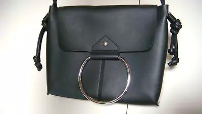 Vegan Melie Bianco Black Chrome Shoulder Magnet Purse Bag MINT Condition • $25