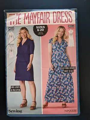 £3 • Buy Ladies Dressmaking Patterns - THE MAYFAIR DRESS BY SIMPLY SEWING PATTERNS