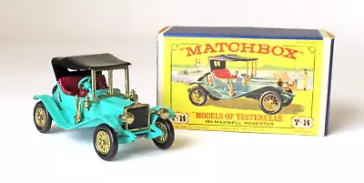 Lesney Matchbox MOY #Y-14 Maxwell Roadster NEAR MINT IN BOX 1965 • $14.95