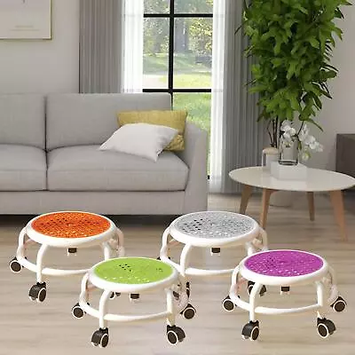 Roller Stool Movable Shoe Changing Rotable Multipurpose Heavy Duty Swivel • £14.92