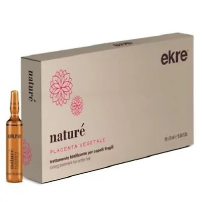 Nature Bio Placenta Hair Ampoules Hair Loss Toning Treatment 10x10 Ml • £28.79