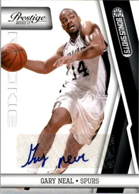 2010-11 Prestige Bonus Shots Black Signatures #246 Gary Neal/99* Auto - NM-MT • $8