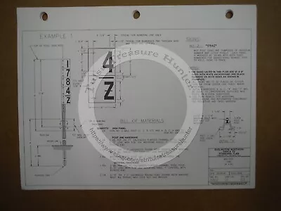 Railroad Schematics Blueprints Plans Sign Diagram Drawing • £12.54