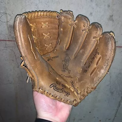 Vintage Rawlings Mickey Mantle Baseball Glove GJ99 RHT 10.5  Leather Japan Made • $133.68