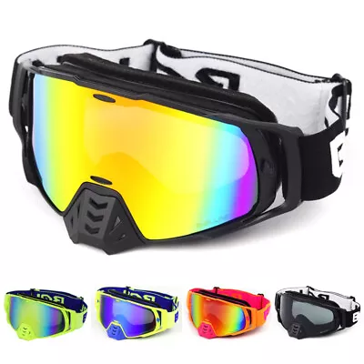 Motorcycle Motocross Racing Goggles Dirt Bike ATV MX Off-Road Eyewear Glasses • $22.99