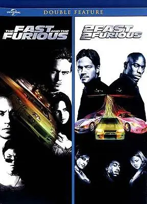 The Fast And The Furious / 2 Fast 2 Furious Double Feature [DVD] - DVD -  Very G • $6.29
