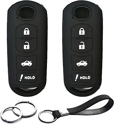 2Pcs Compatible With Mazda 4 Button Smart Silicone Case Cover Protector Keyless  • $16.44