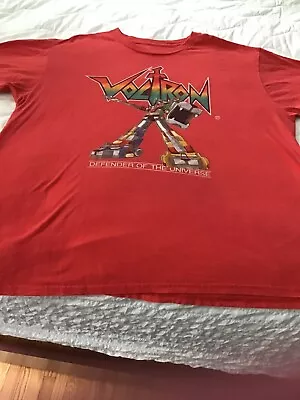 Voltron Defender Of The Universe Shirt Mens XL 46-48 Poly Cotton Used Vintage • $12.50